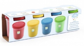 Djeco 4 Tubs of Modelling Dough (Various Colours)